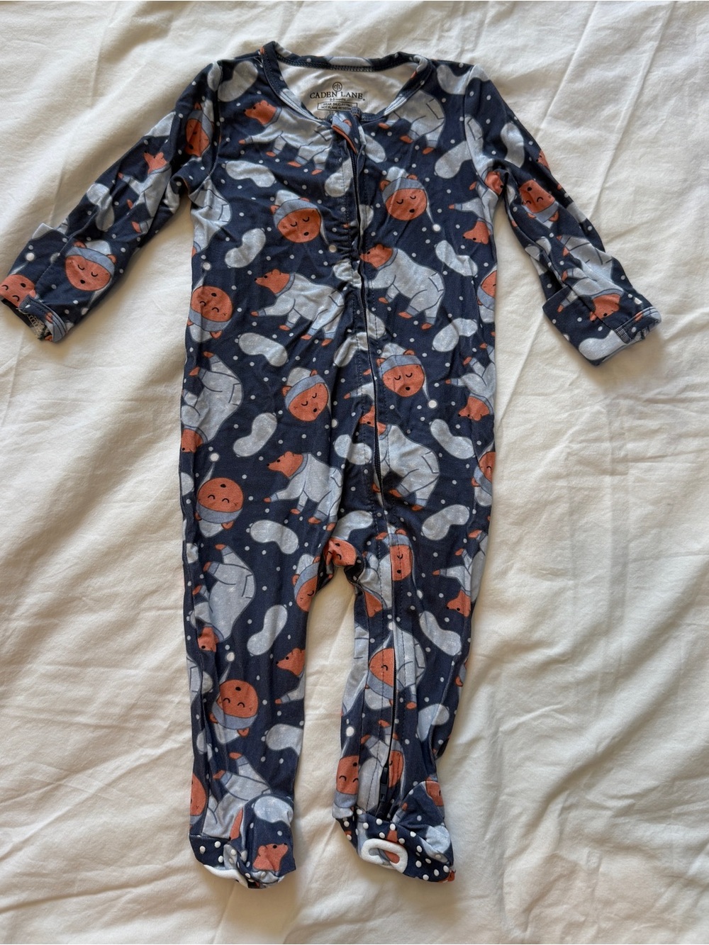 Caden lane bamboo sleepy bears 0-3 months